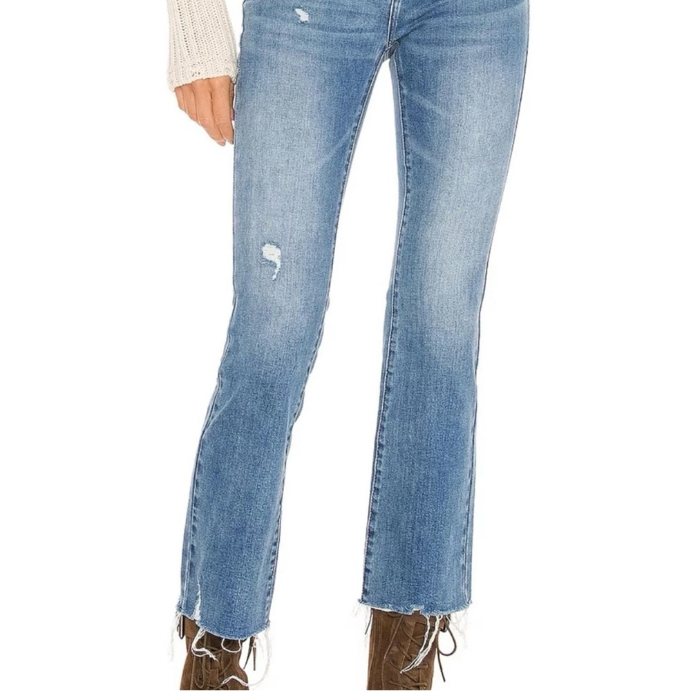 Pistola Lennon High Rise Crop Bootcut Jeans Zuma Wash Size 28